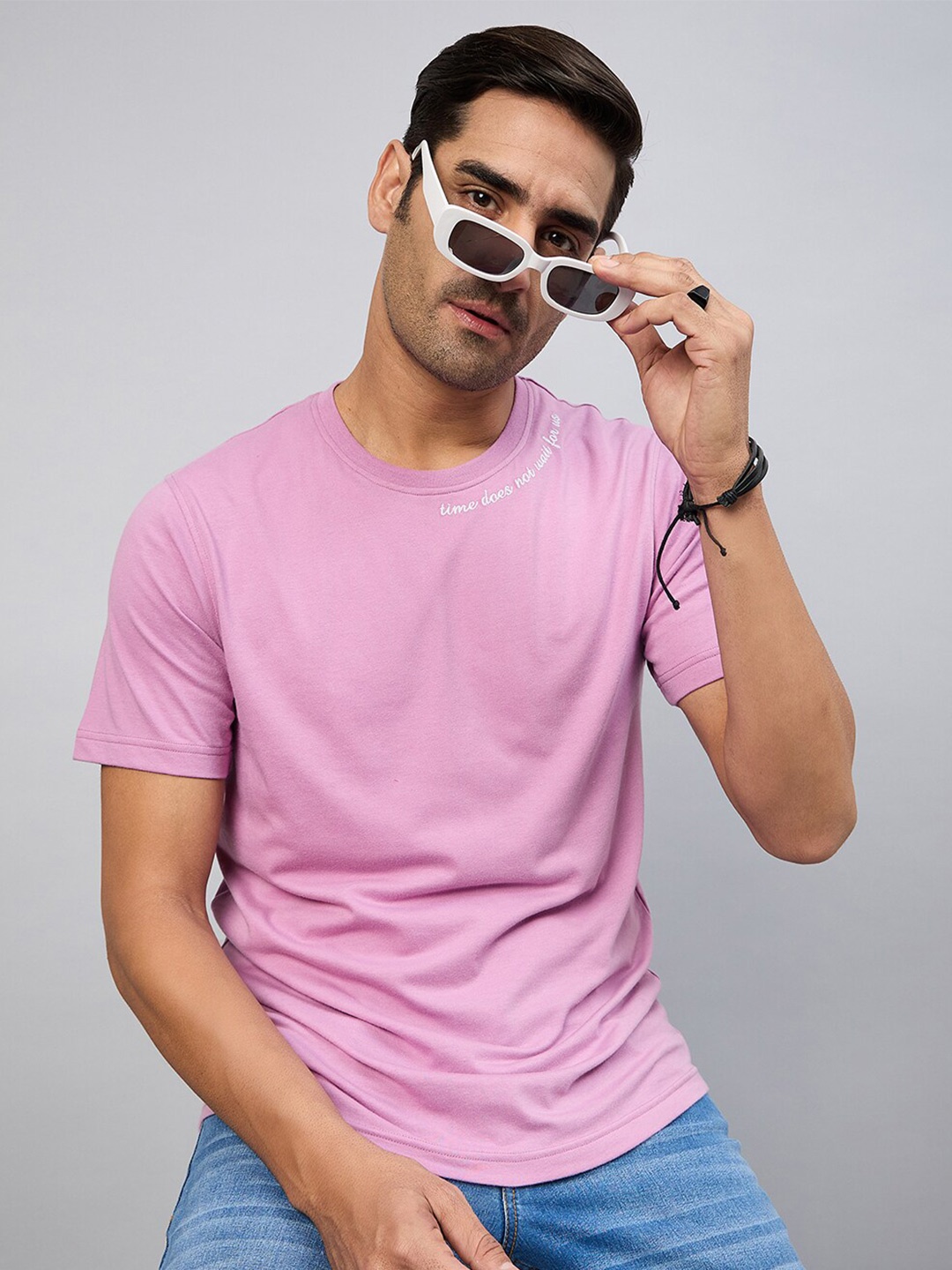 

Club York Round Neck Short Sleeves T-shirt, Purple