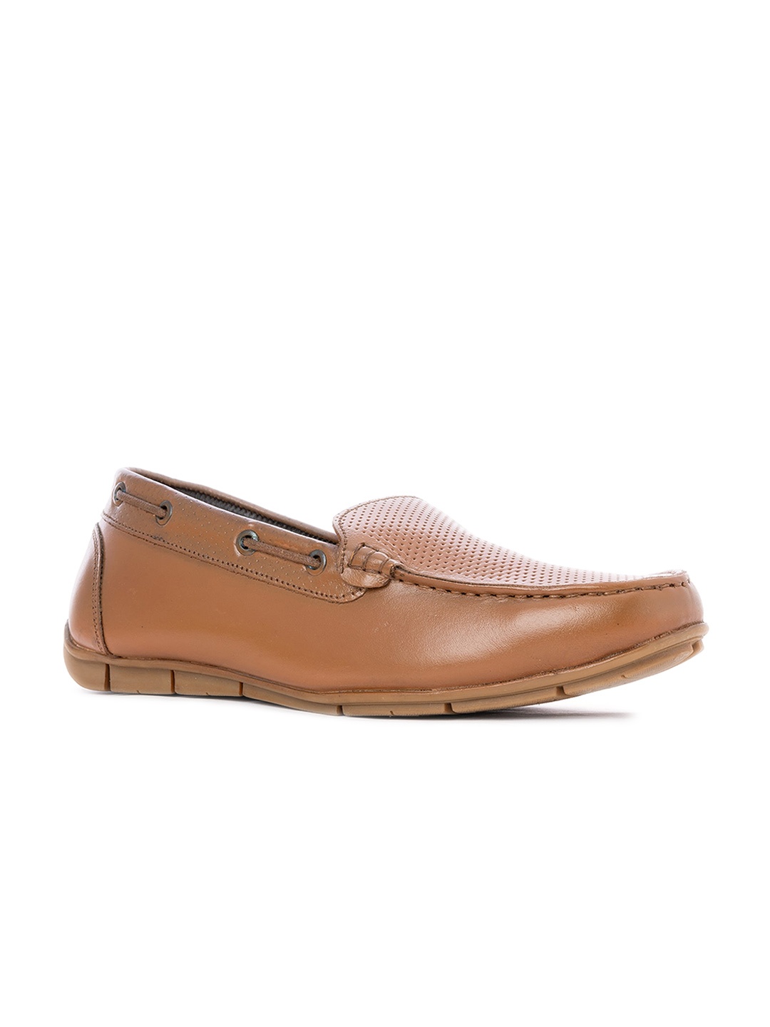 

Khadims Women Textured Leather Loafers, Brown