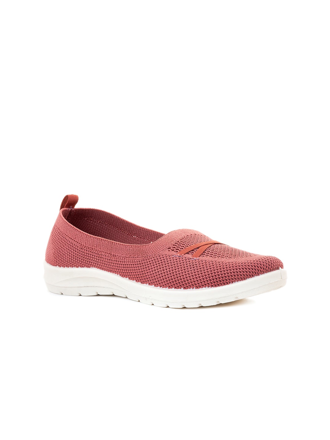 

Khadims Women Textured Slip-On Sneakers, Pink
