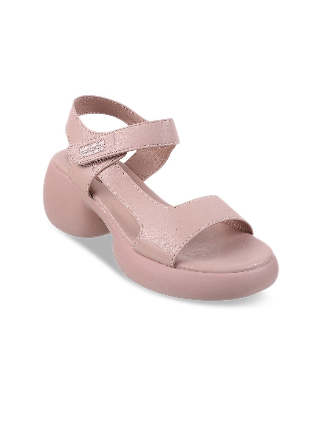 

Mochi Open Toe Block Heels, Pink