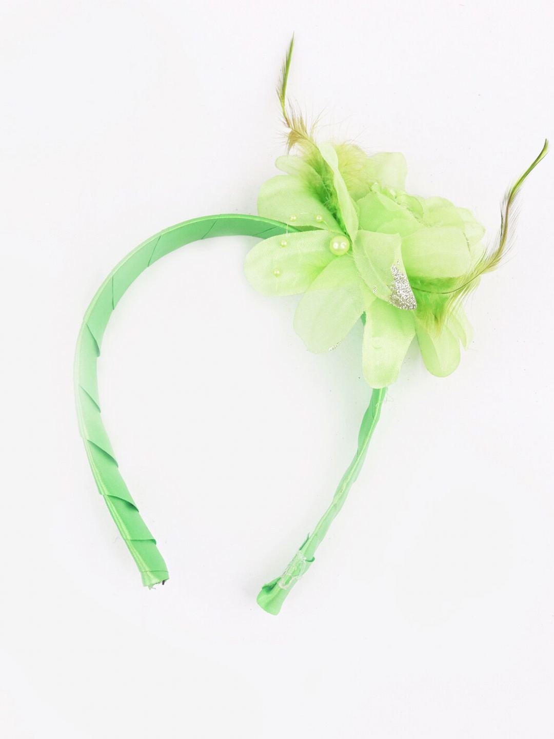 

VAGHBHATT Girls Embellished Hairband, Green