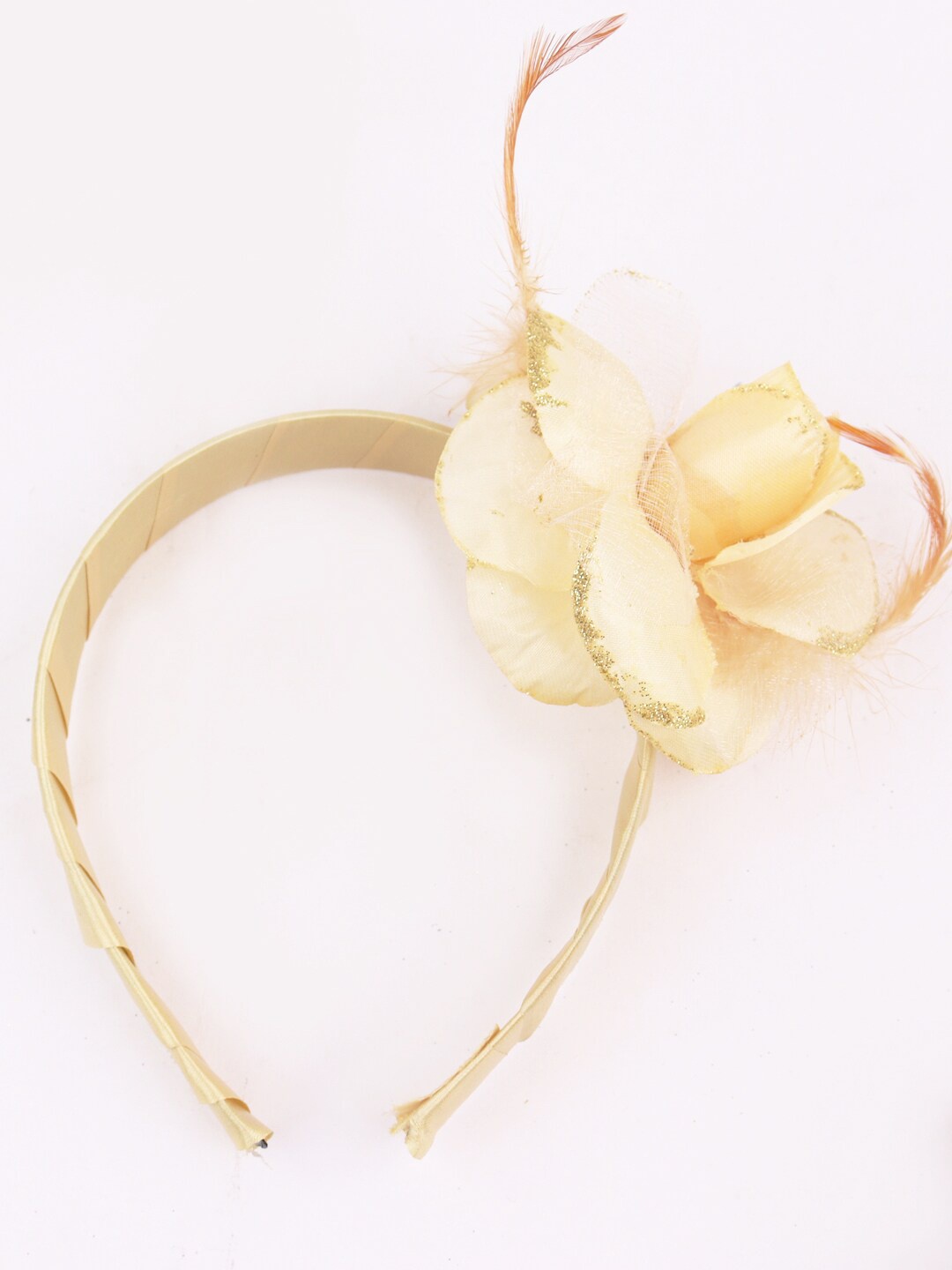 

Krelin Girls Floral Applique Hairband, Cream