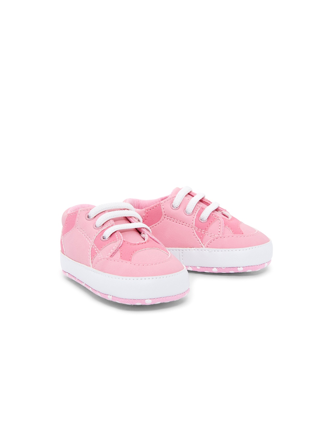 

mothercare Girls Round Toe Sneakers, Pink