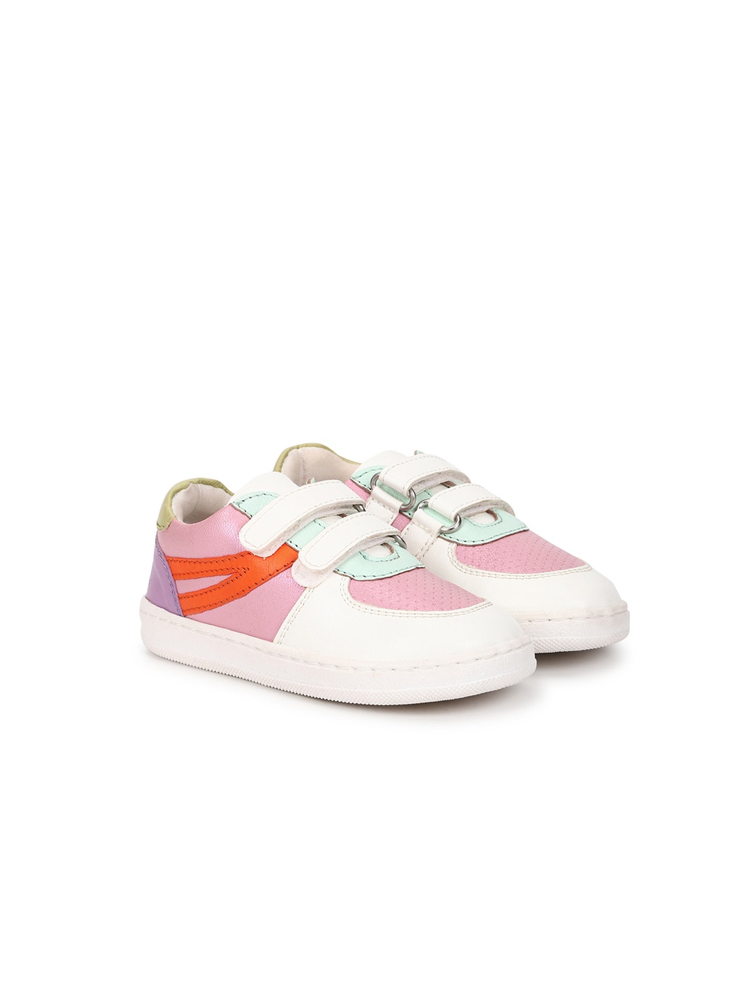 

mothercare Girls Colourblocked Round Toe Sneakers, White
