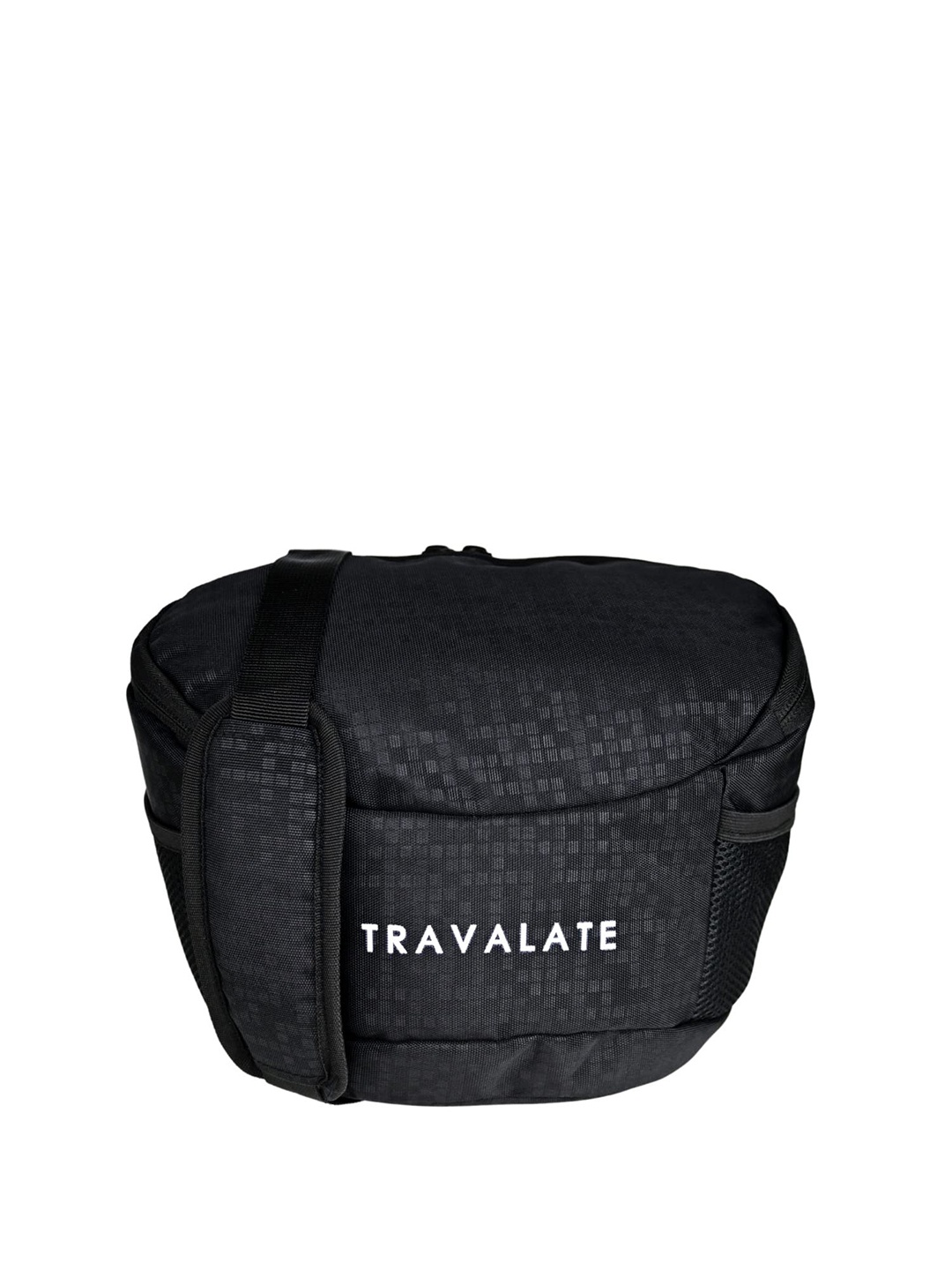 

TRAVALATE Unisex Printed Camera Bag with Waist Belt Strap, Black