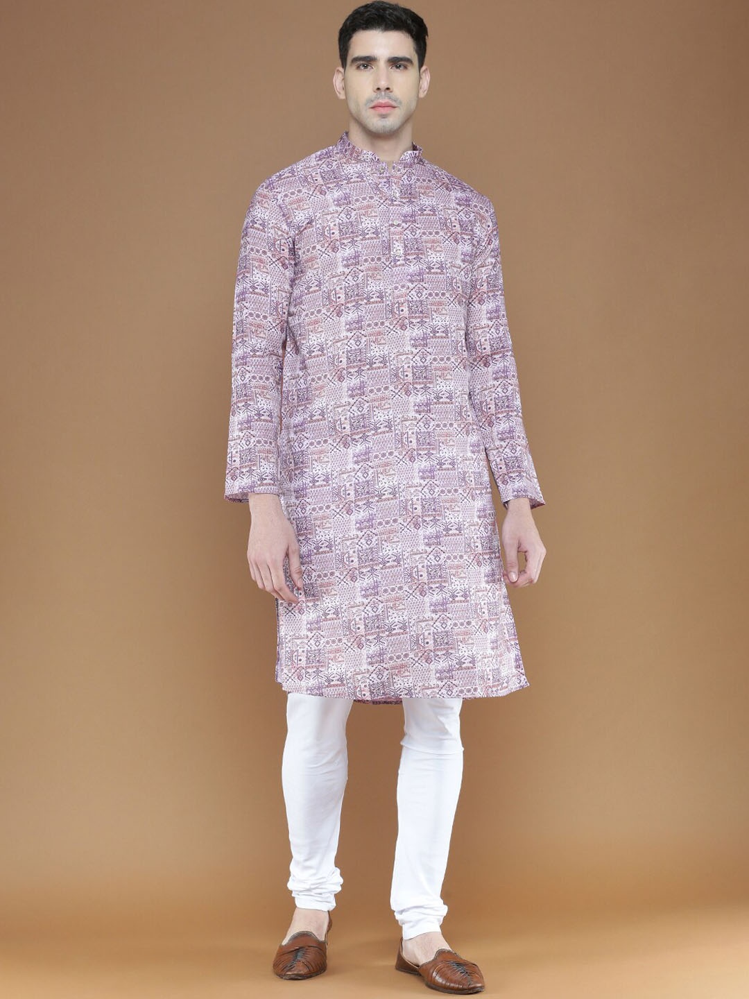 

Anouk White Ethnic Motifs Printed Straight Kurta