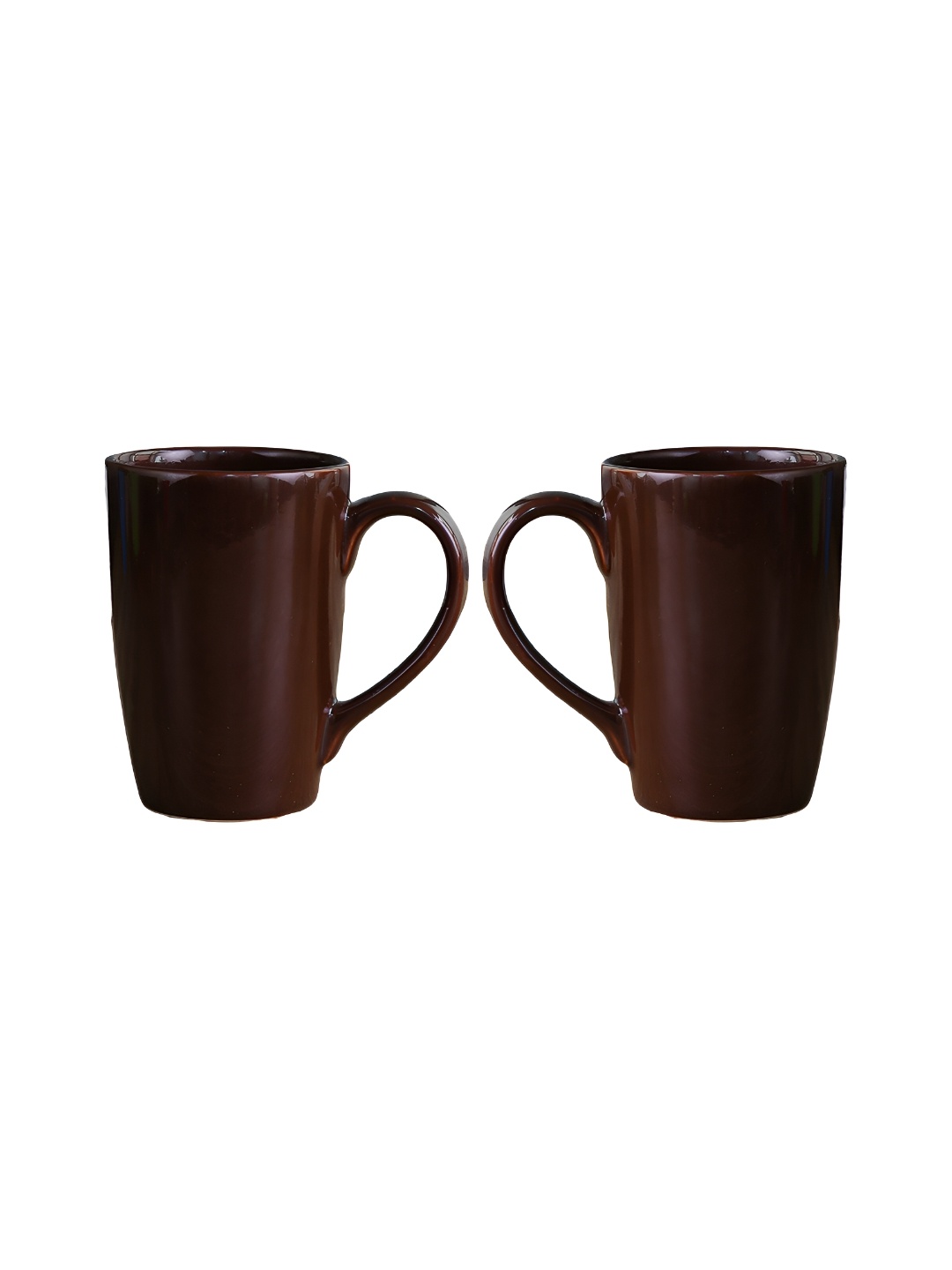 

Femora Brown 2 Pieces Ceramic Glossy Mugs 360 ml Each