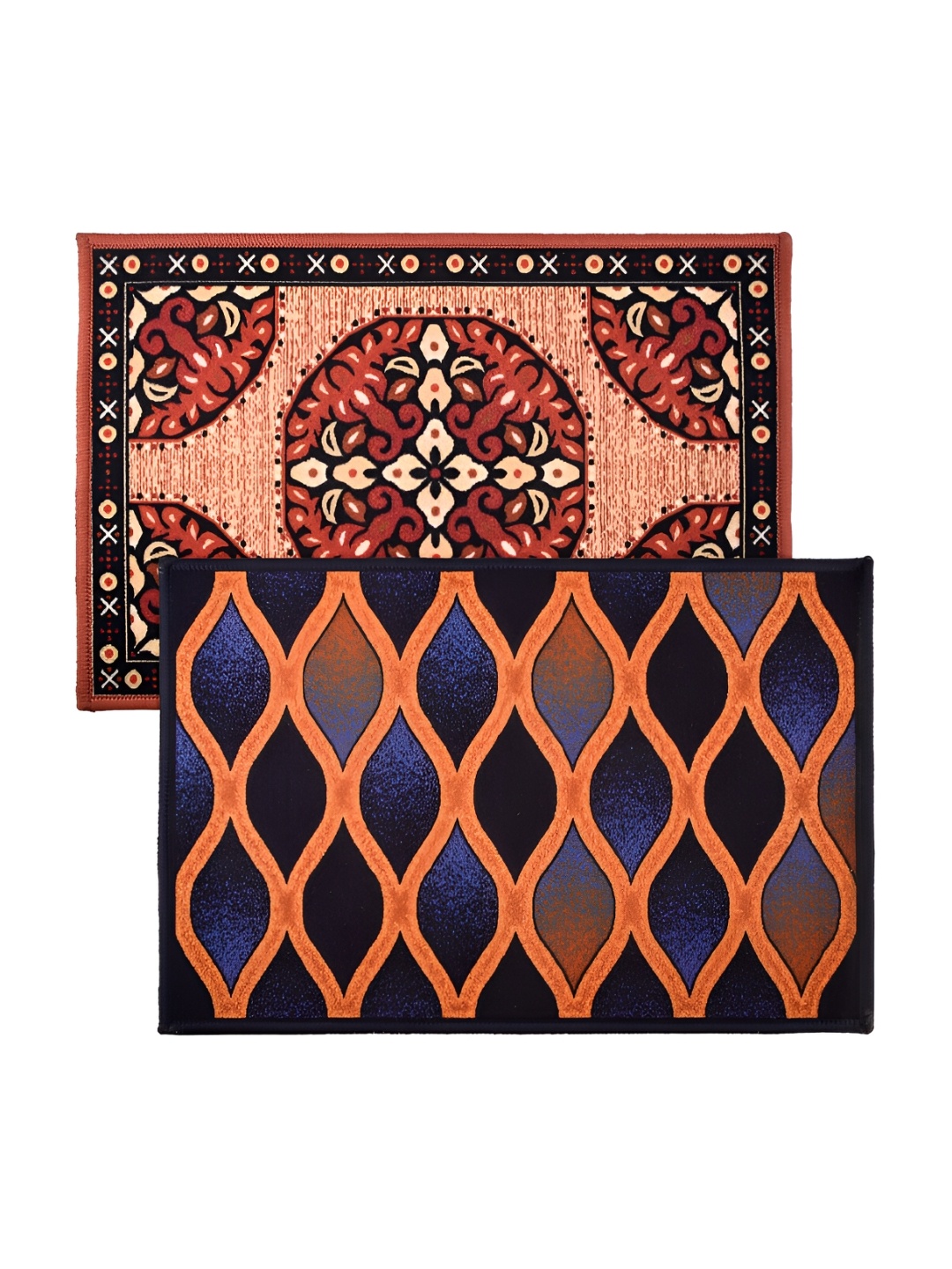 

Kuber Industries Assorted 2 Pieces Anti-Skid Doormats