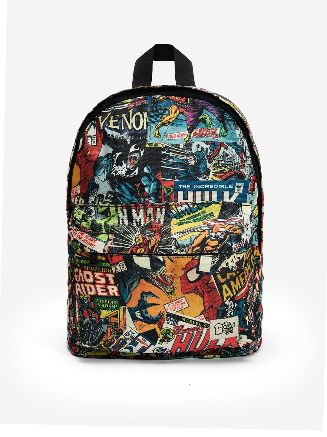 

The Souled Store Unisex Marvel-Superhero Squad Graphic Printed Backpack, Blue