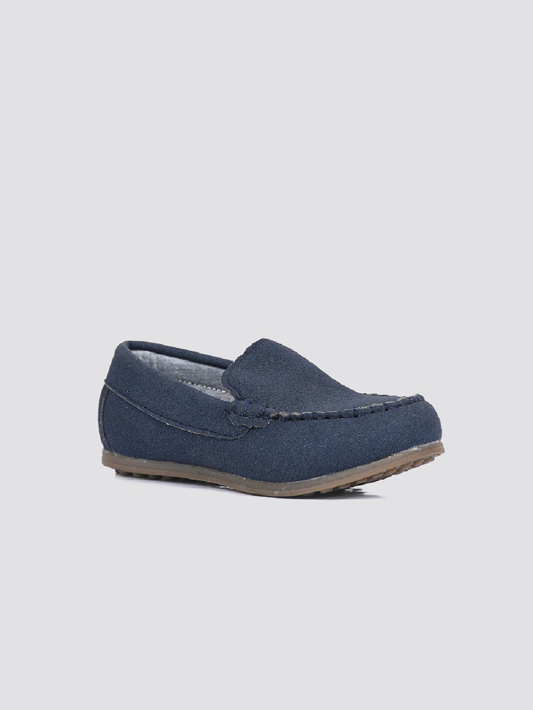 

mothercare Kids Round Toe Loafers, Navy blue