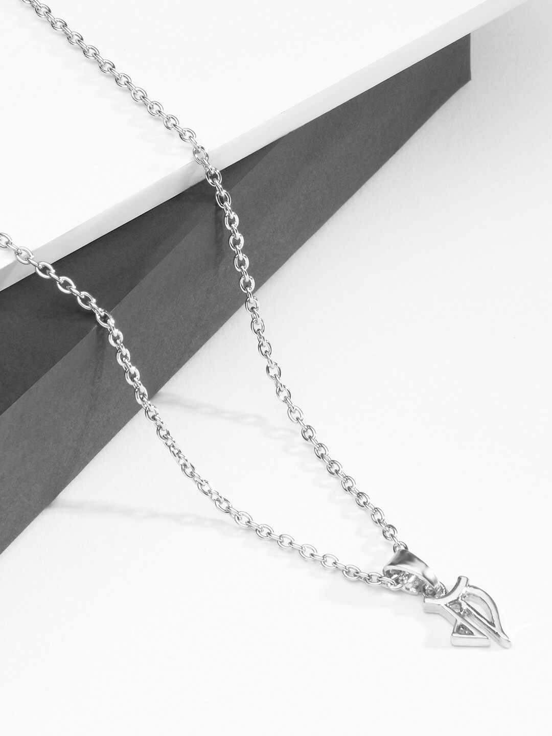 

The Bro Code Men Silver-Plated Oxidised Necklace