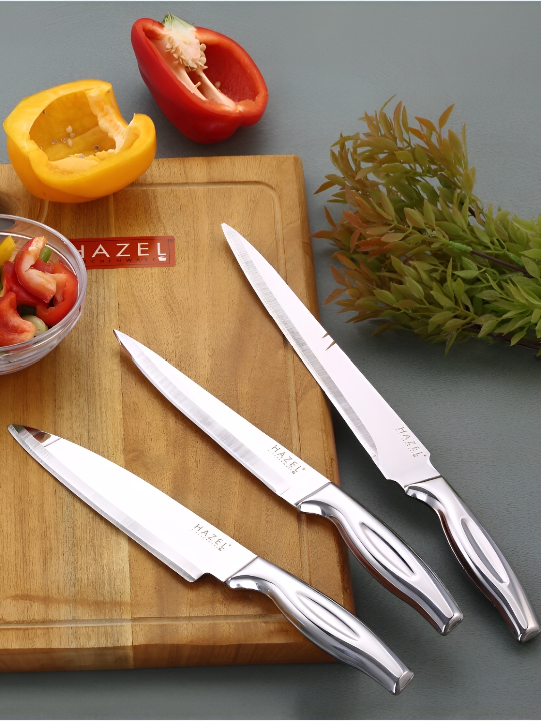 

HAZEL Silver-Toned 3 Pieces Stainless Steel Knife