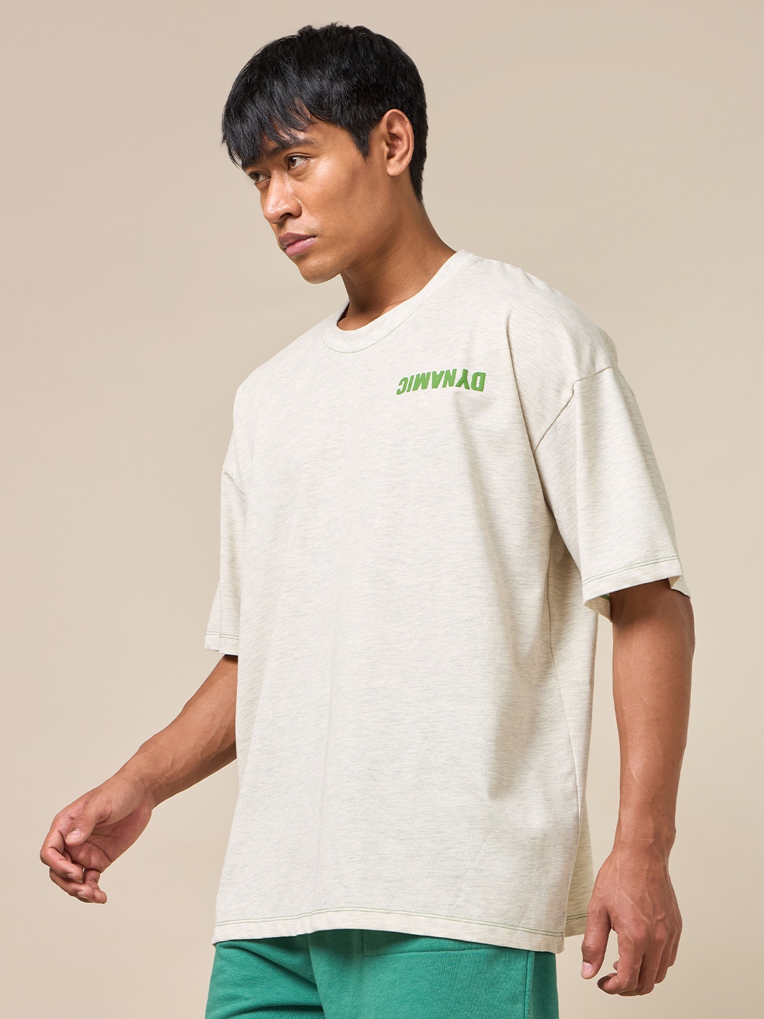 

CULT Dynamic Reverse Print Oversized T-shirt, Off white