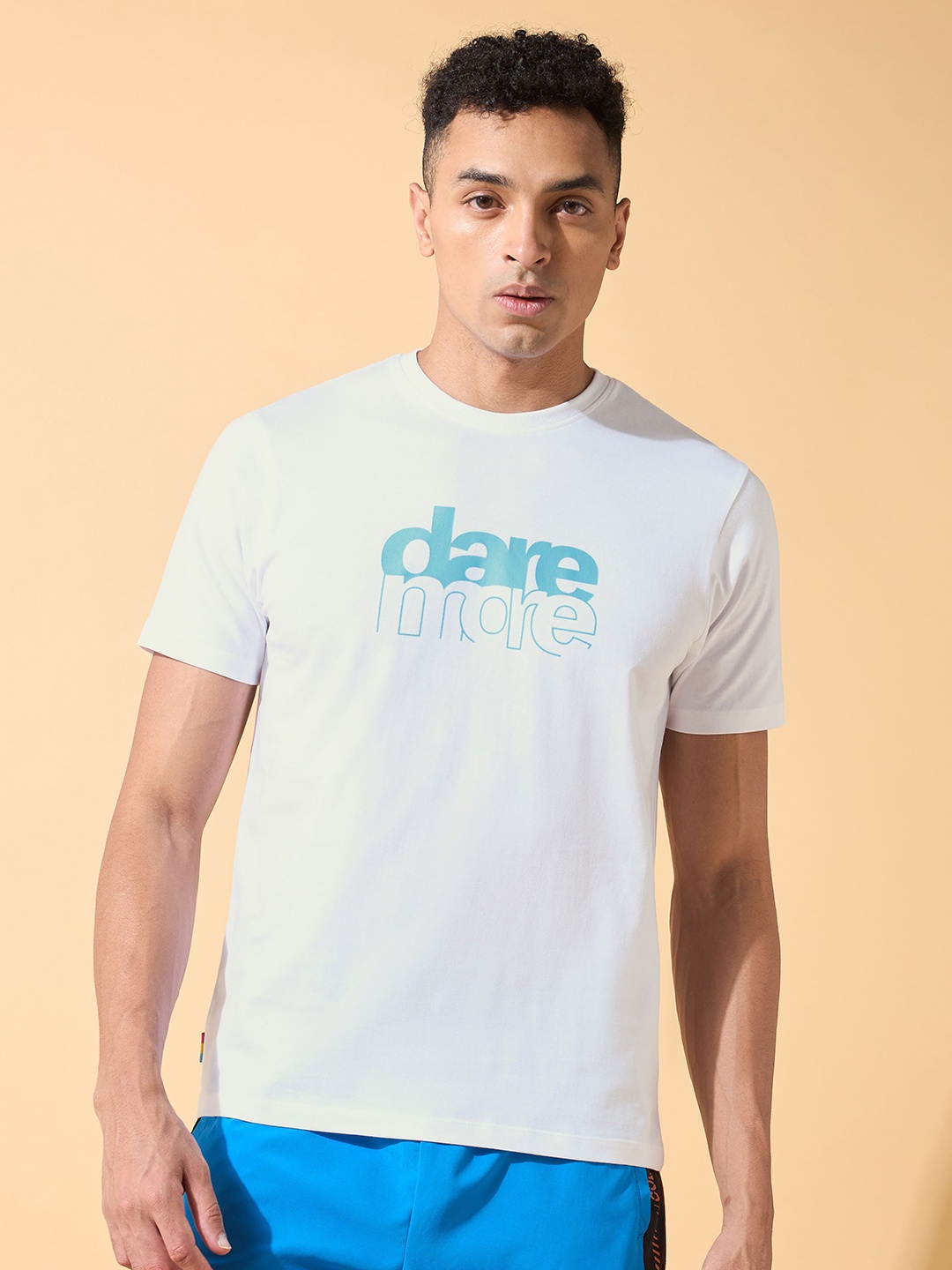 

CULT Dare More Printed T-shirt, White