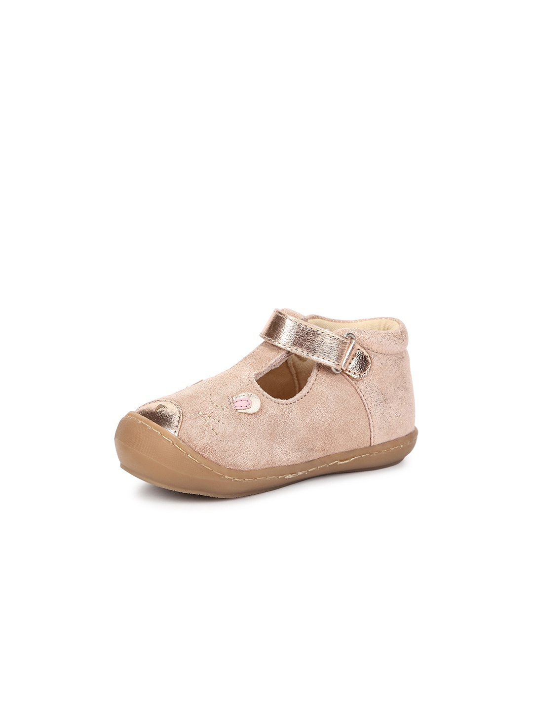 

mothercare Girls Textured Booties, Beige