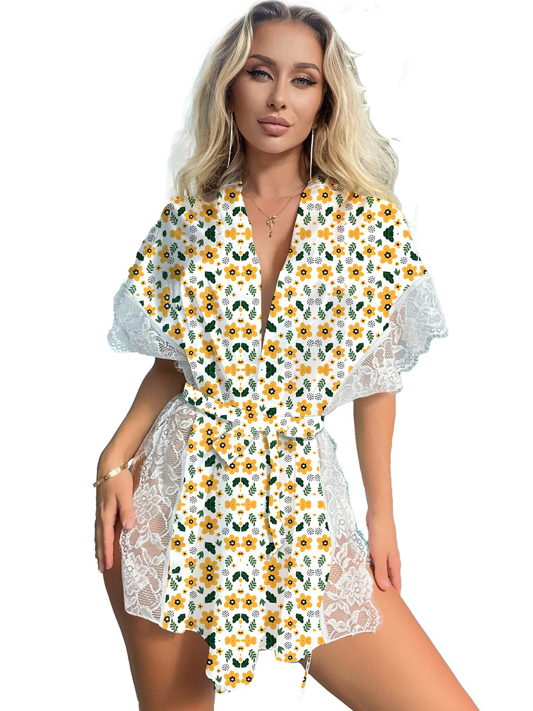 

CareDone Printed Lace Baby Doll, Yellow