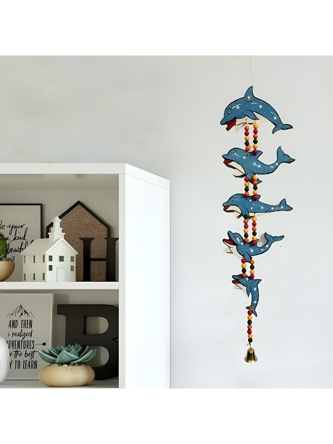 dravy handicrafts Blue Hanging Fish Wall Decor