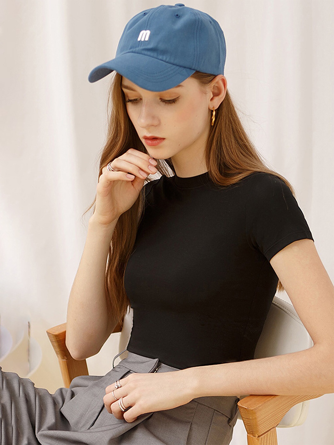 

LULU & SKY Slim Fit Short Sleeves Crop T-shirt, Black