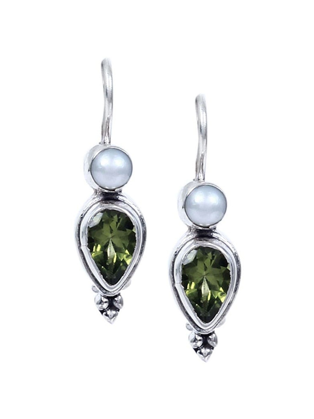 

Silverwala 925 Silver Contemporary Drop Earrings