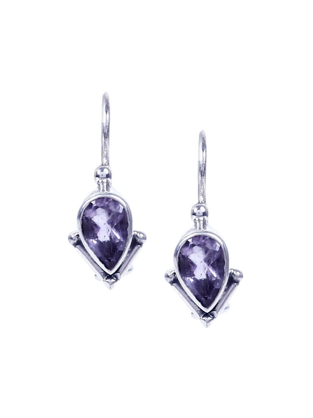 

Silverwala 925 Silver Oxidised Contemporary Drop Earrings