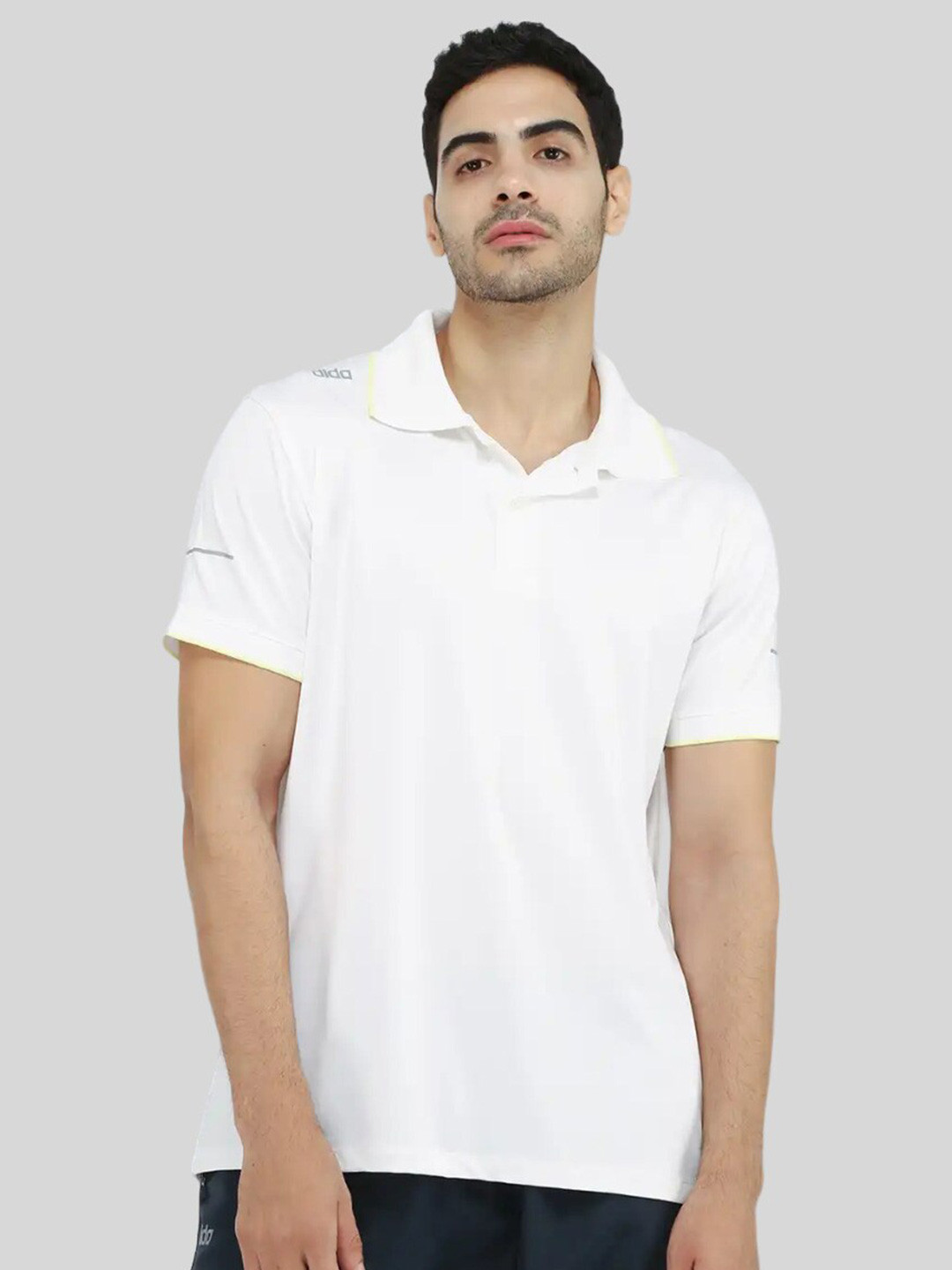 

DIDA Lightweight Polo Collar Dri-FIT Sports T-shirt, White