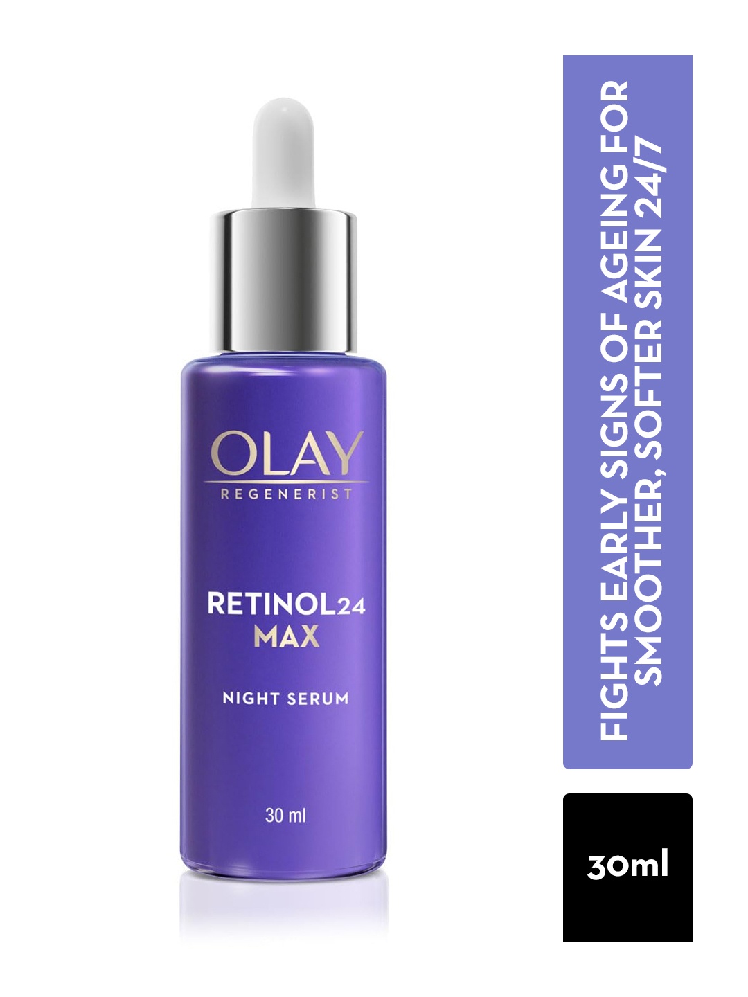 

Olay Retinol24 Max Night Serum To Visibly Reduce Fine Lines - 30 ml, Purple