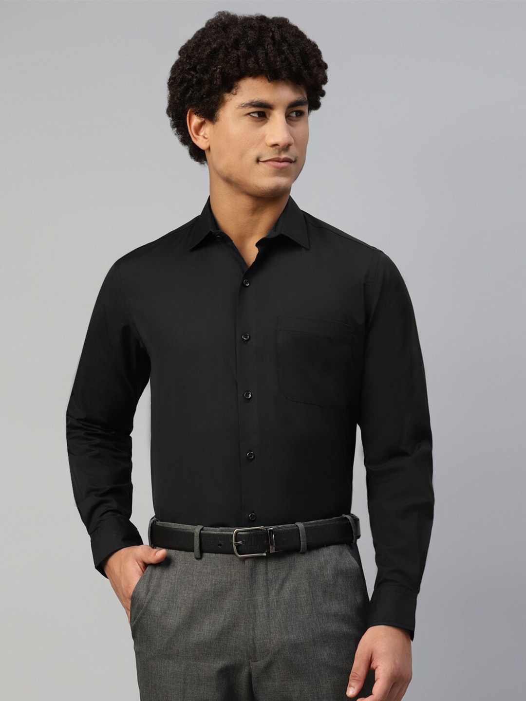 

DON VINO Comfort Cotton Formal Shirt, Black