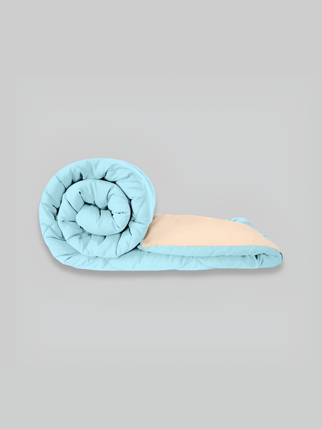 

Comfowell Blue & Peach-Coloured Heavy Winter 233 GSM Double Bed Quilt