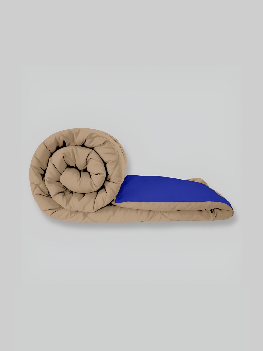 

Comfowell Beige & Blue Heavy Winter 233 GSM Double Bed Quilt