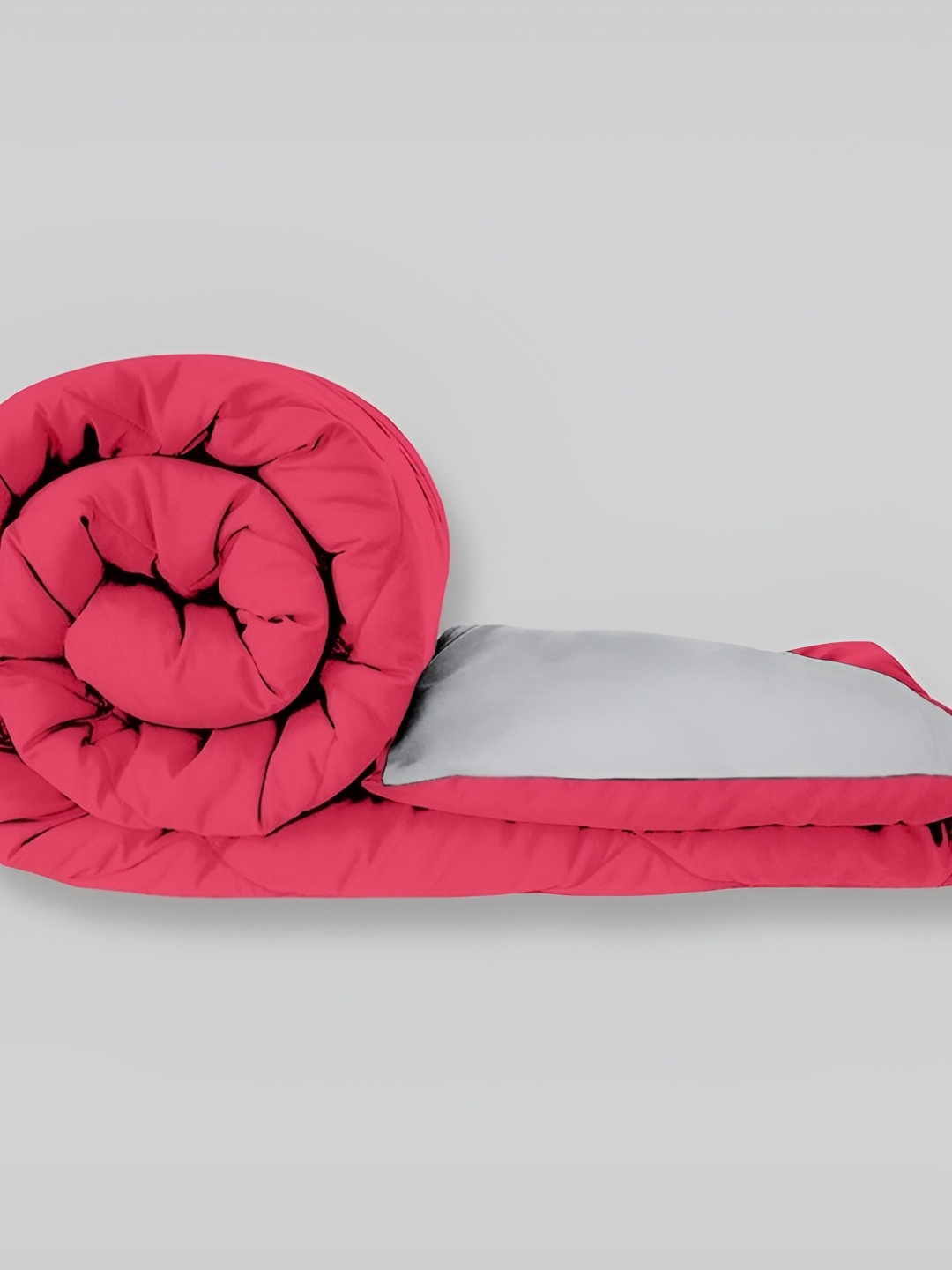 

Comfowell Pink & Grey Heavy Winter 233 GSM Double Bed Quilt