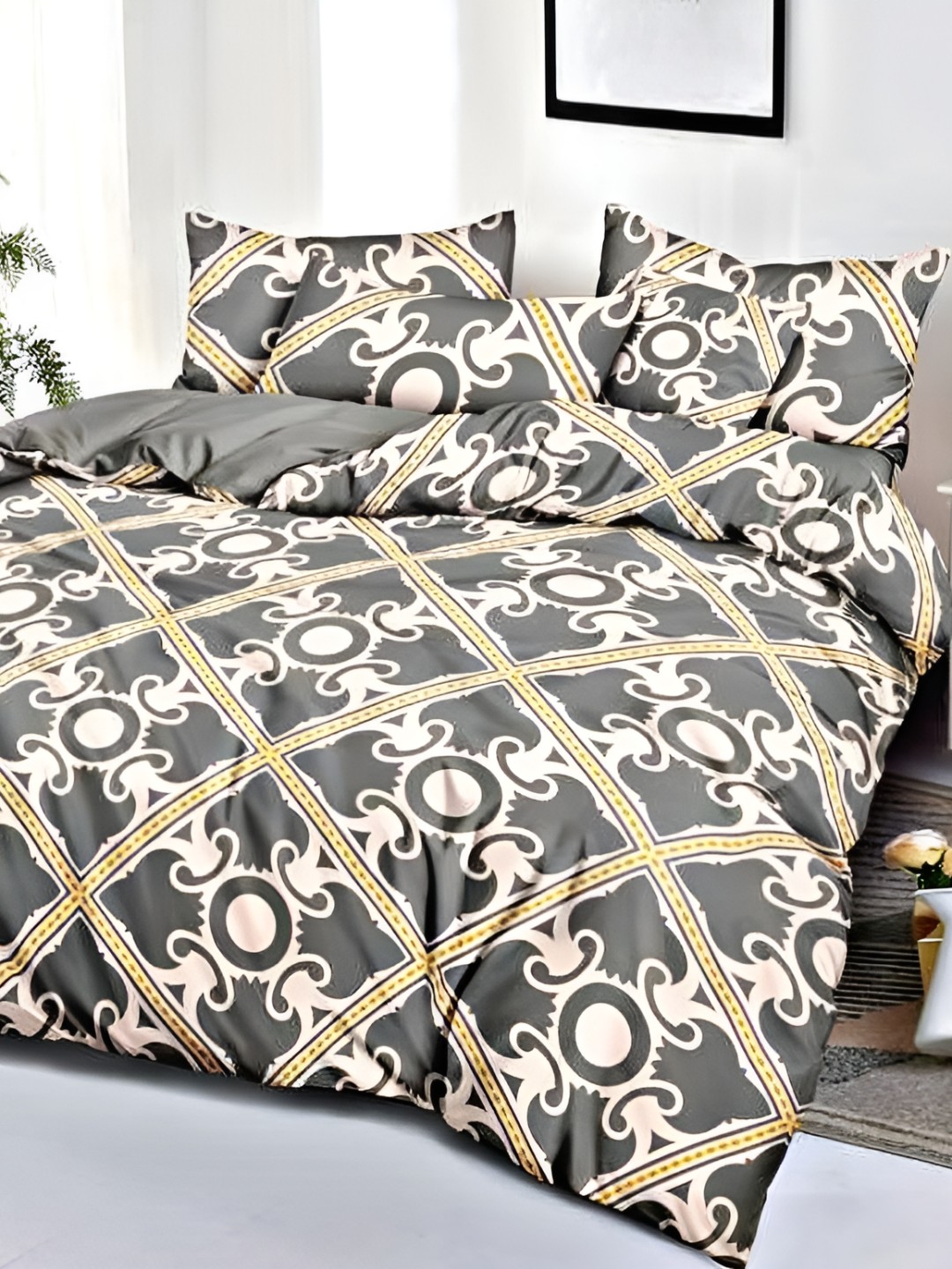 

Comfowell Grey & Beige Heavy Winter 233 GSM Single Bed Comforter