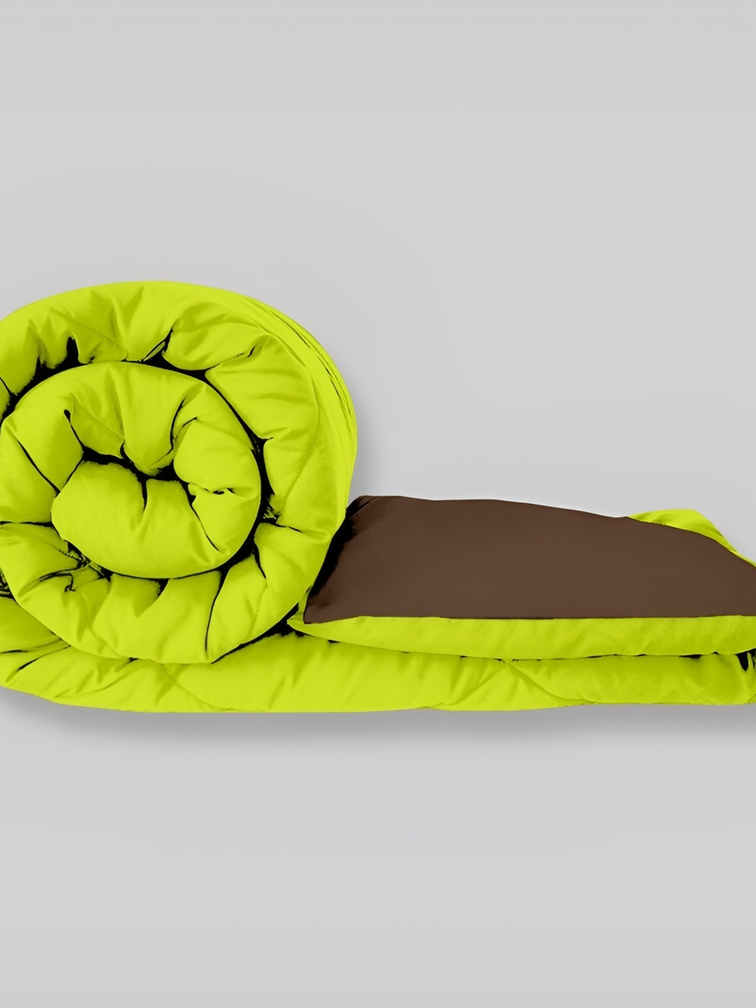 

Comfowell Green & Brown Heavy Winter 233 GSM Double Bed Quilt