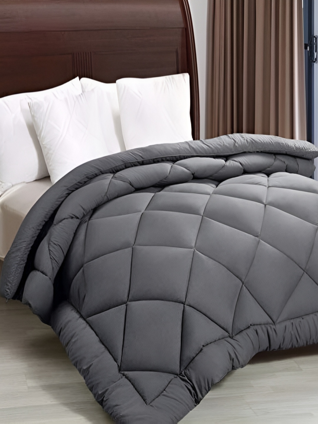 

Comfowell Grey Heavy Winter 233 GSM Single Bed Quilt