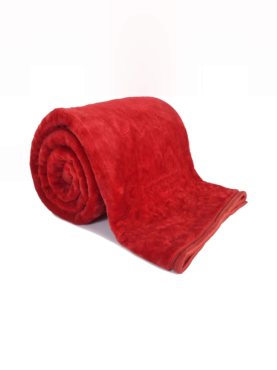 

Comfowell Red Floral Microfiber Mild Winter 500 GSM Double Bed Blanket