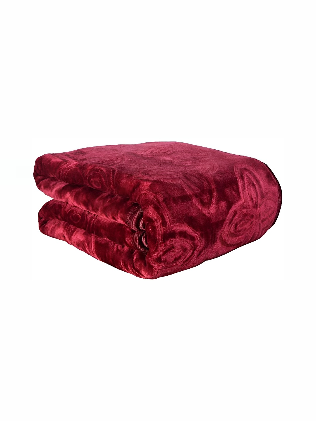 

Comfowell Maroon Floral Heavy Winter 350 GSM Double Bed Blanket