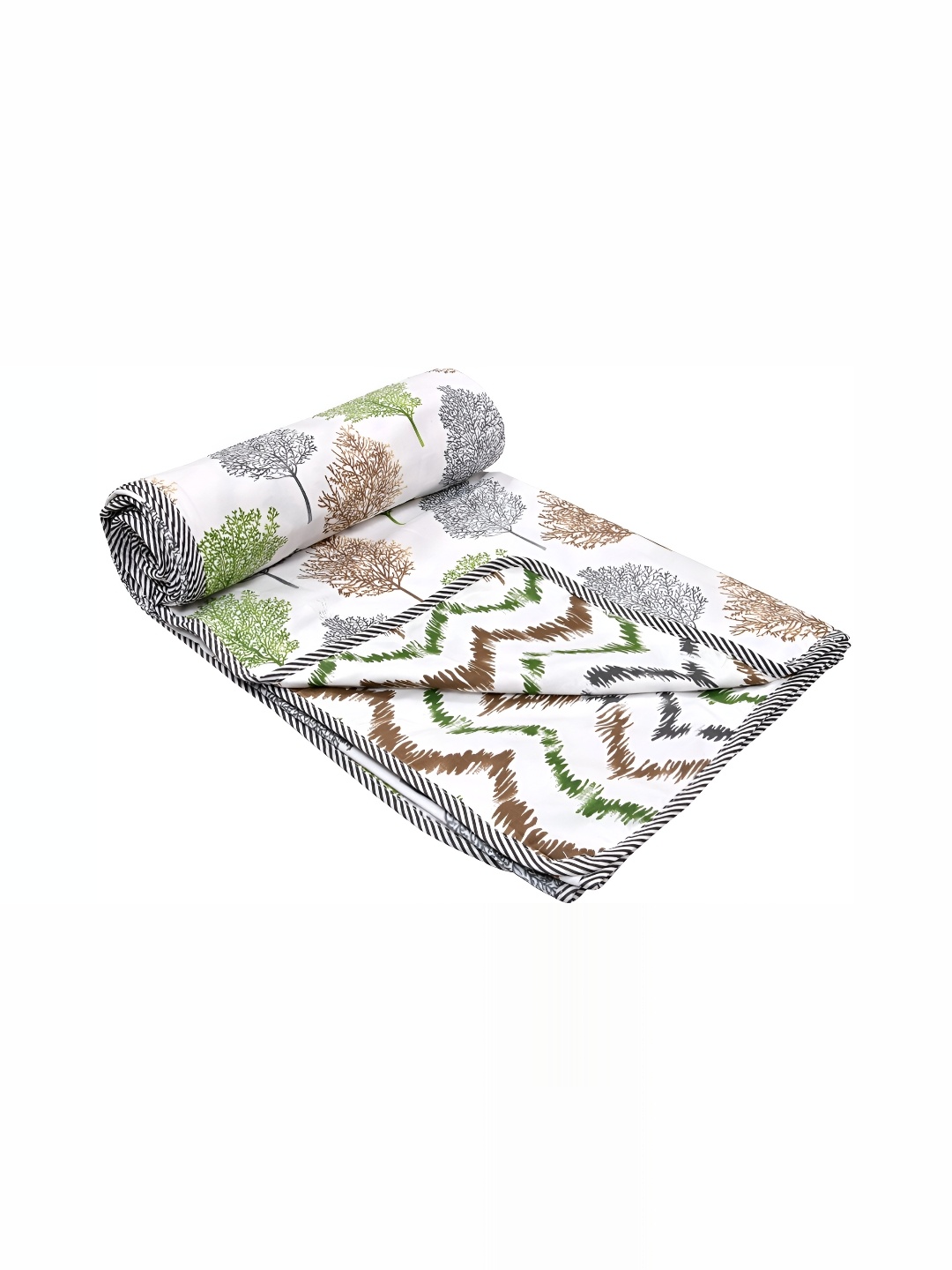 

Comfowell Grey & Green AC Room 150 GSM Single Bed Dohar