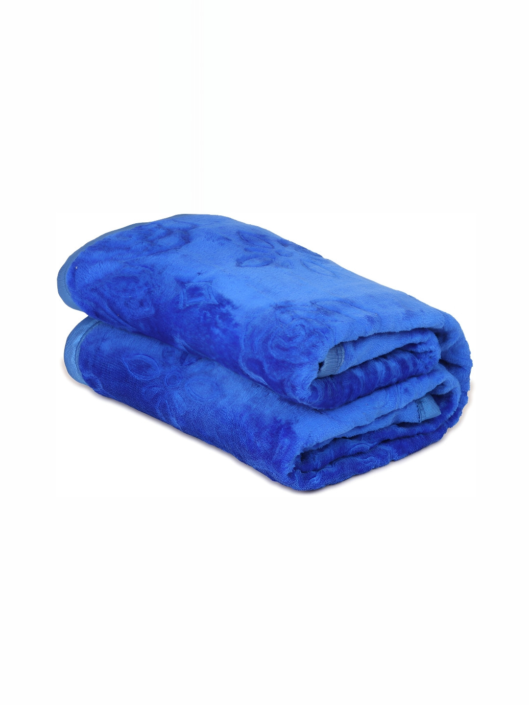 

Comfowell Blue Floral Floral Heavy Winter 500 GSM Double Bed Blanket