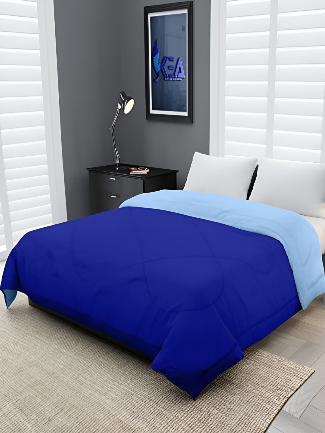 

Comfowell Blue Heavy Winter 233 GSM Double Bed Comforter