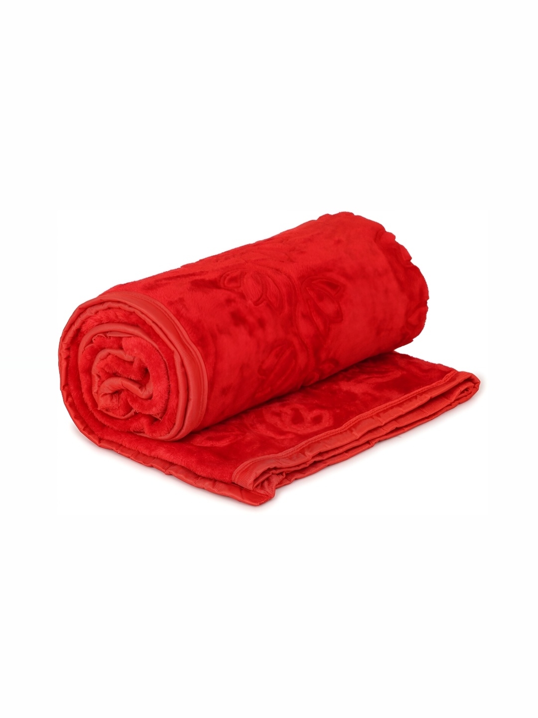 

Comfowell Red Ethnic Motifs Heavy Winter 233 GSM Double Bed Blanket