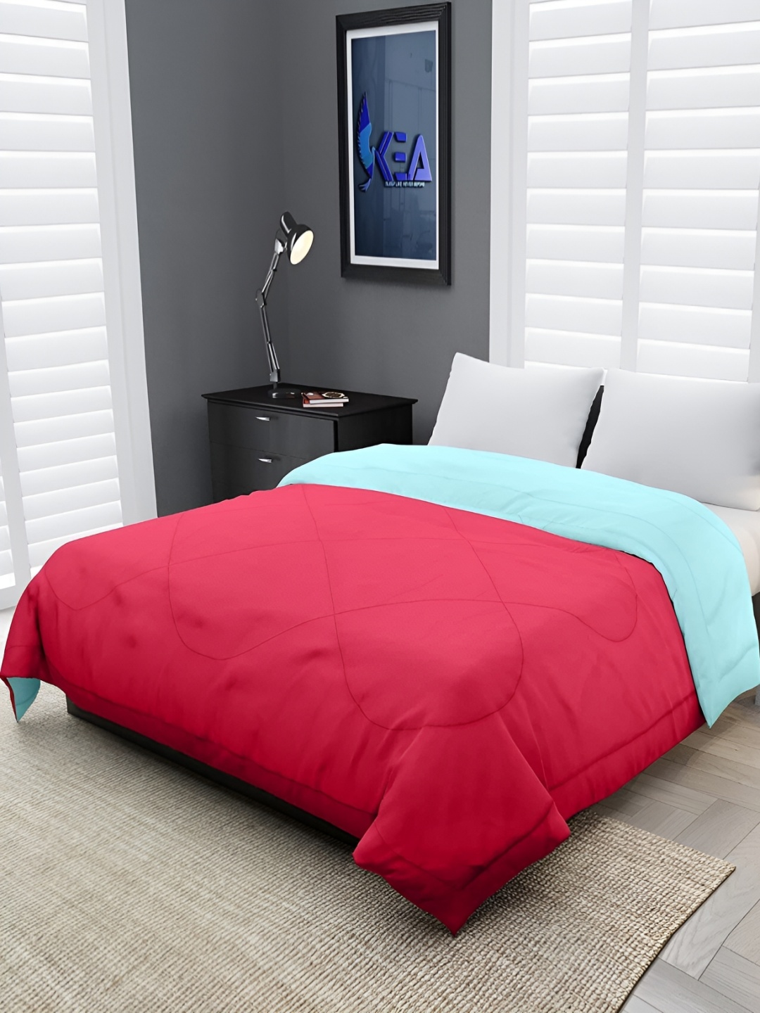 

Comfowell Pink & Blue Heavy Winter 233 GSM Single Bed Comforter