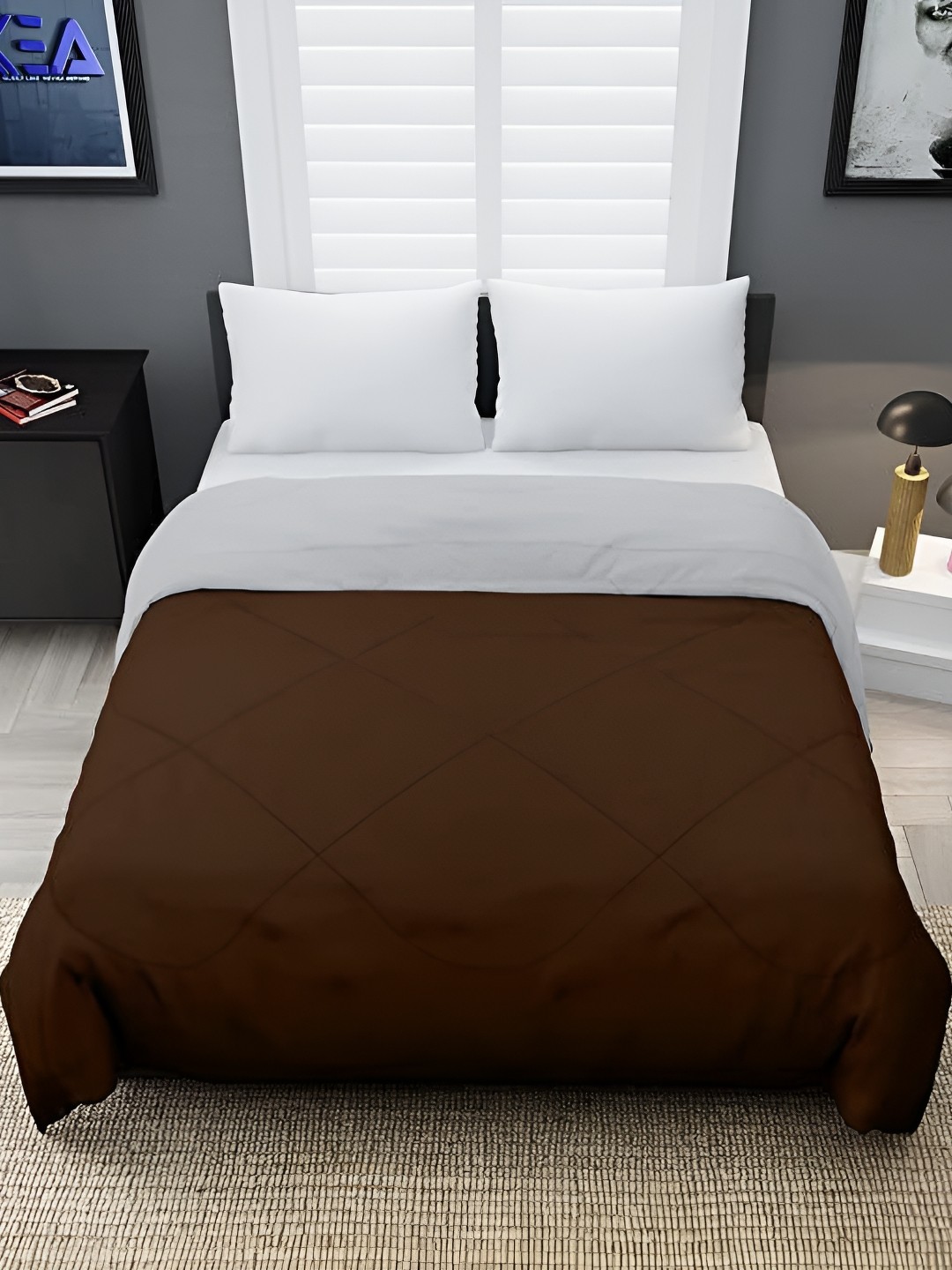 

Comfowell Brown & Grey Checked Heavy Winter 233 GSM Double Bed Comforter