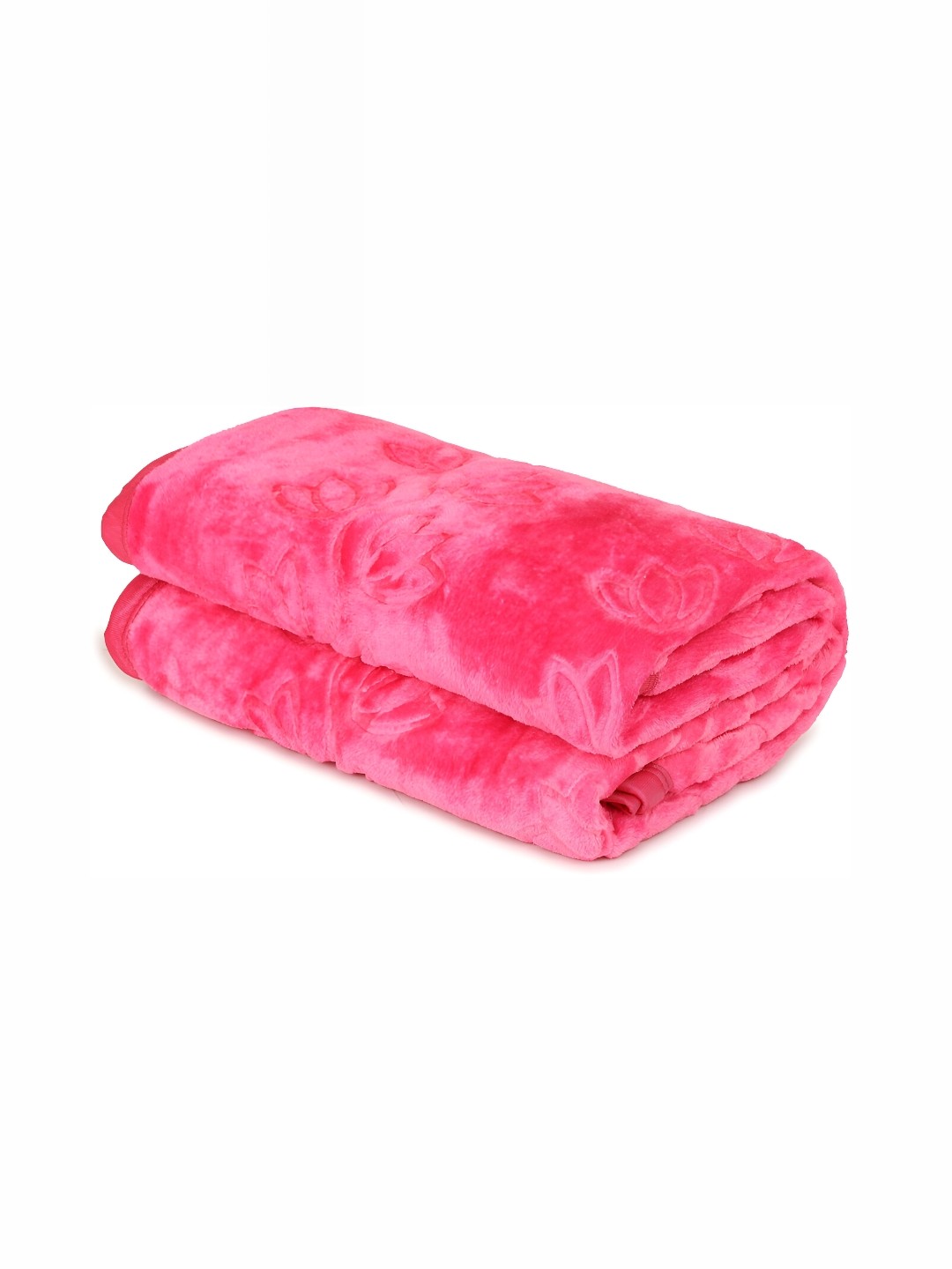 

Comfowell Pink Floral Heavy Winter 233 GSM Double Bed Blanket