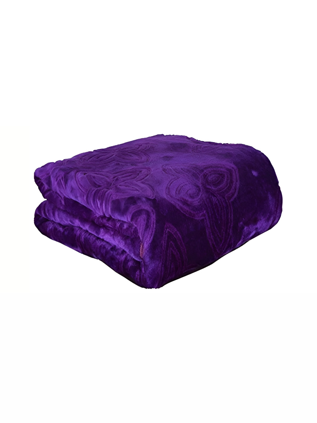 

Comfowell Purple Floral Mild Winter 500 GSM Double Bed Blanket