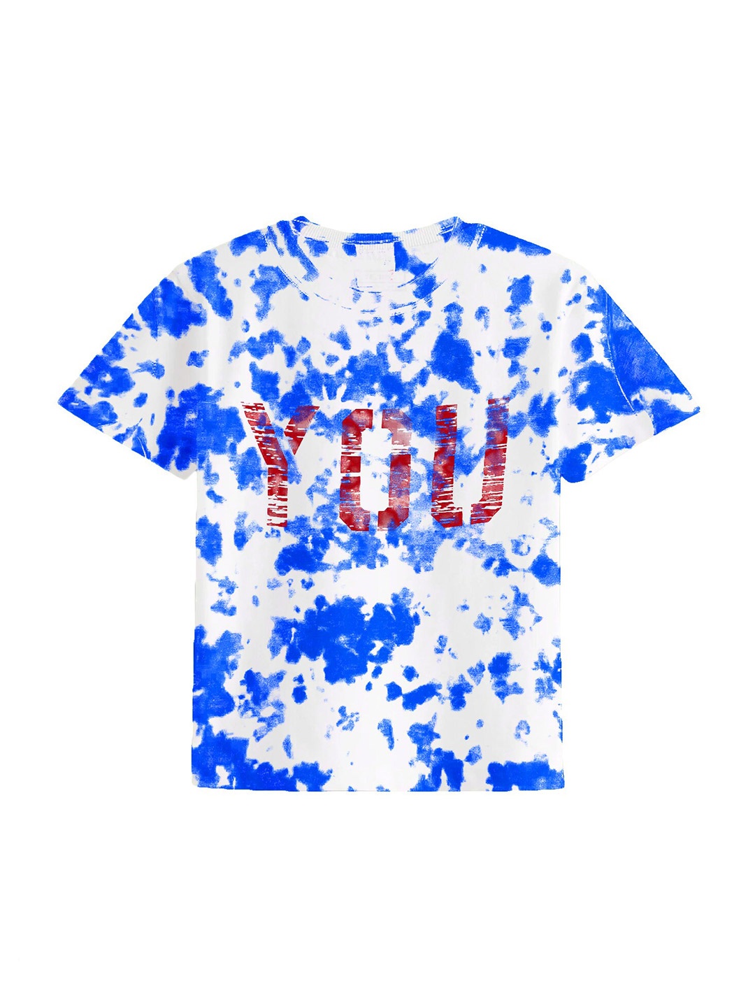 

Peerless Wear Boys Tie & Dye Printed Cotton T-shirt, Blue