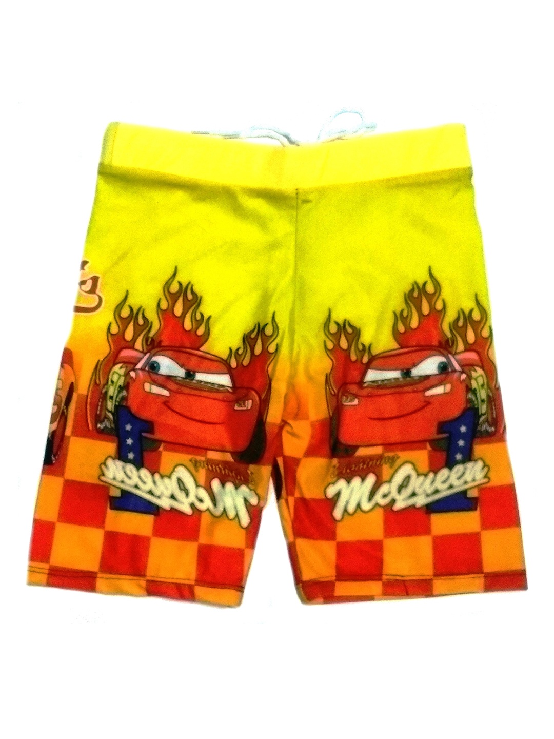 

BAESD Boys McQueen Pixel Cars Printed Swim Shorts, Yellow