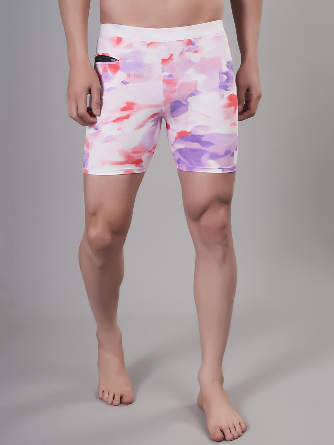 

Apraa & Parma Men Printed Swim Shorts, White