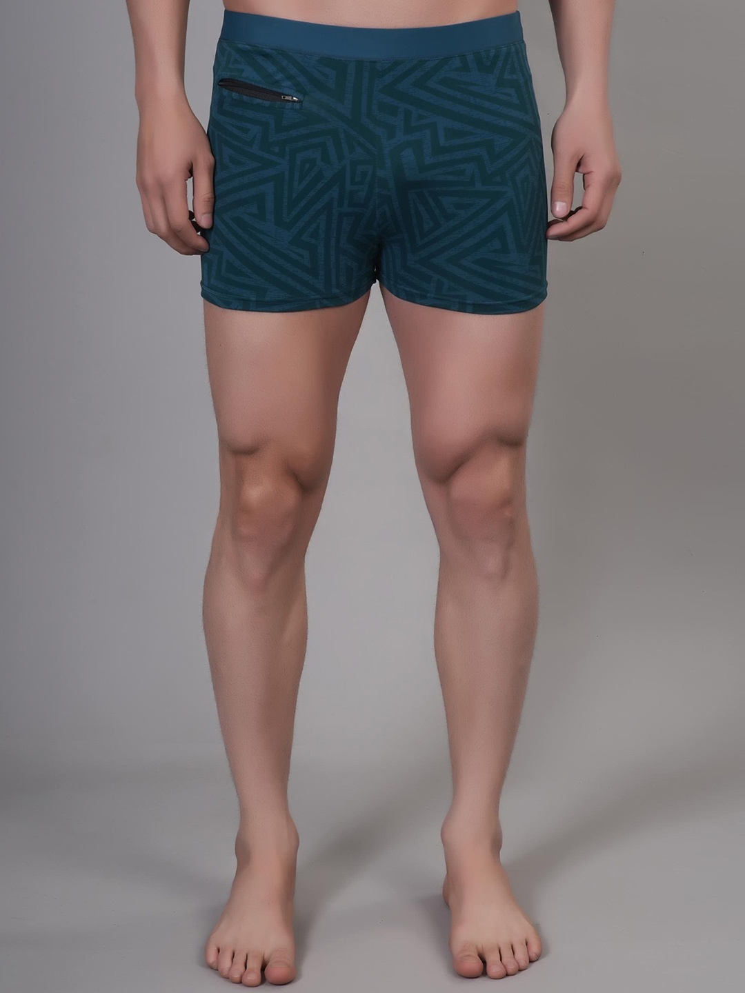 

Apraa & Parma Men Abstract Printed Swim Shorts, Teal