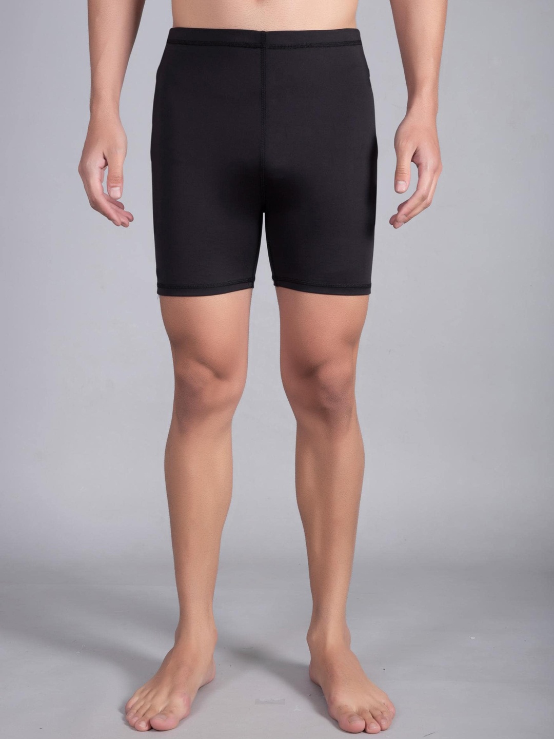 

Apraa & Parma Men Elasticated Swim Shorts, Black