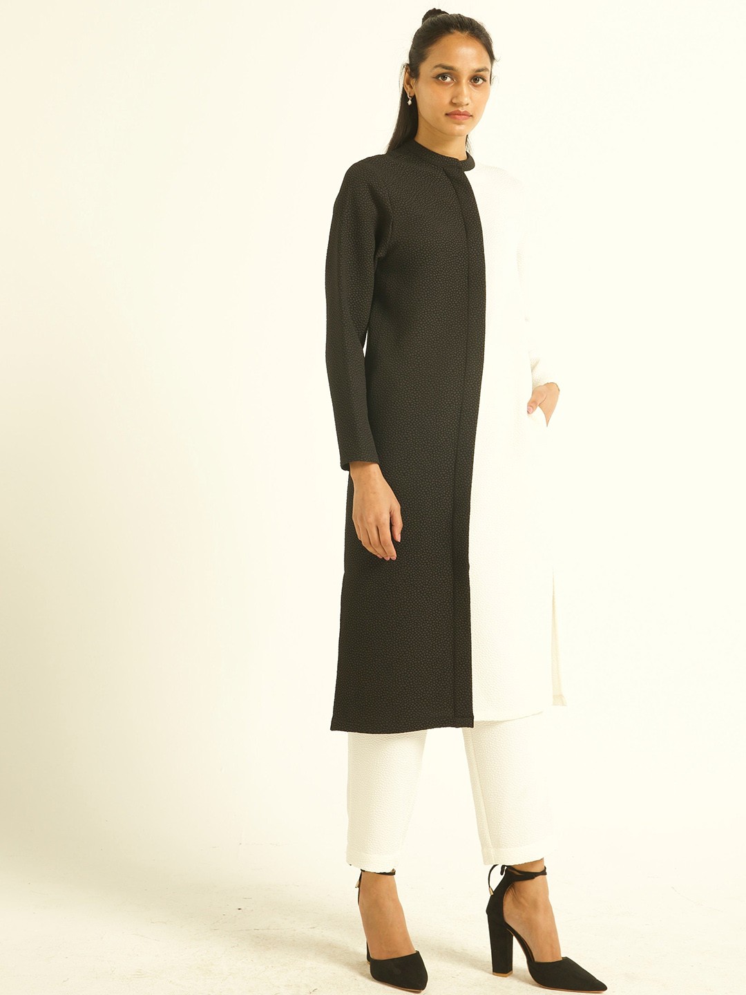 

Dash and Dot Colourblocked Tunic & Trouser, White