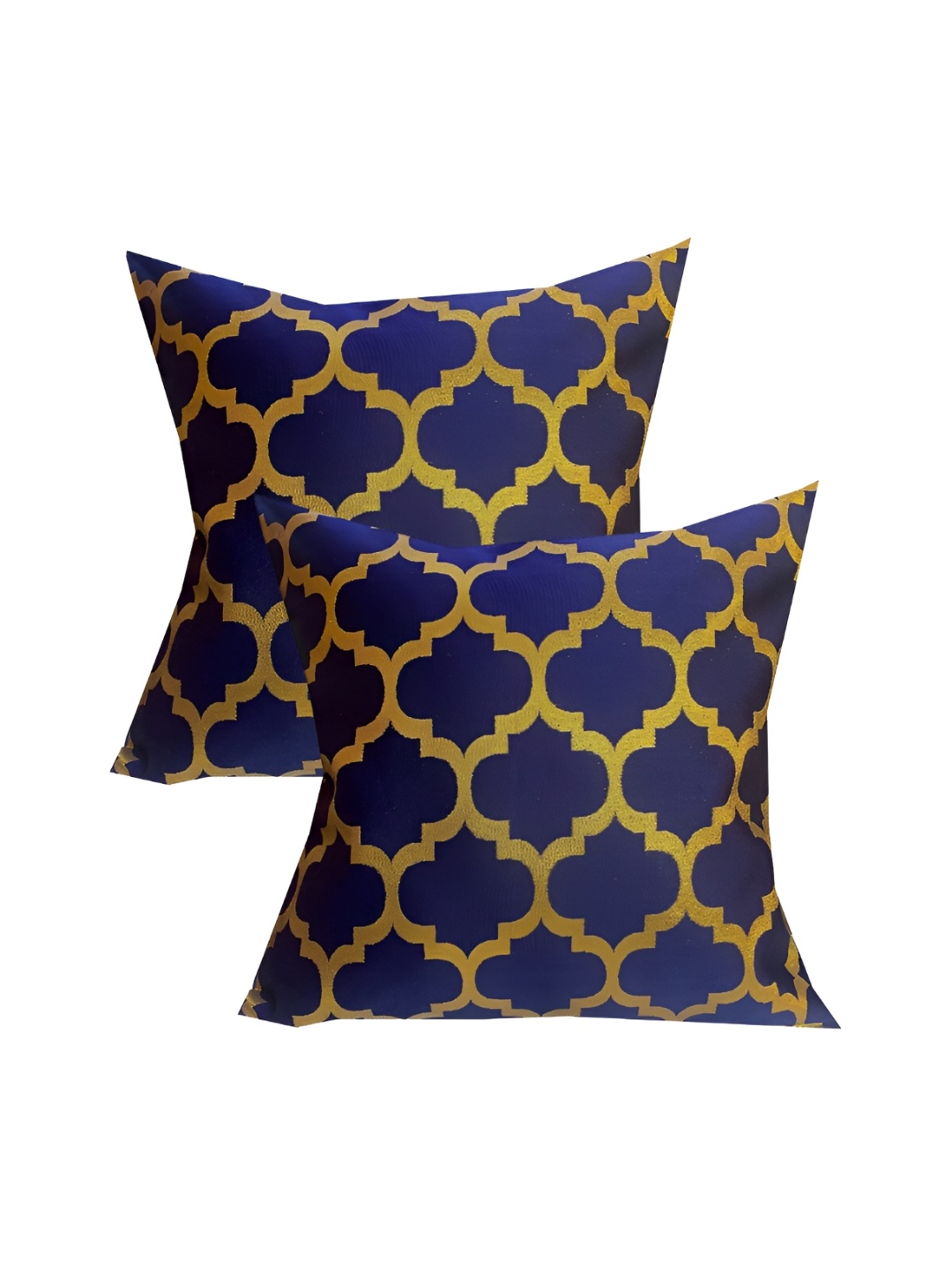 

Pink Parrot Blue & Yellow 5 Pieces Geometric Square Cushion Covers